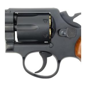 マルシン ガスガン M10 3インチ マットブラックABS 木製グリップ 072516 ハーフチェッカー木製グリップ_2