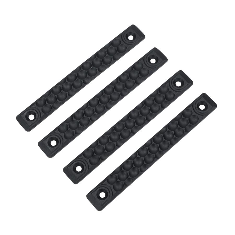 実物 Railscales M-LOK ハニカムパターン レールパネル レールパネル M-LOK用 ハニカム 4本セット [ ブラック / 大