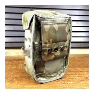 イギリス軍P58専用ポーチとキャンティーンセット（ガスマスク対応キャップ付き） イギリス軍放出品 キャンティーン ボトルポーチセット MTP迷彩 PLCE