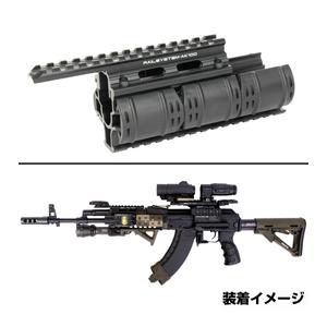 SRVV クアッドレールハンドガード AK47/74、AKM、AK100シリーズ用