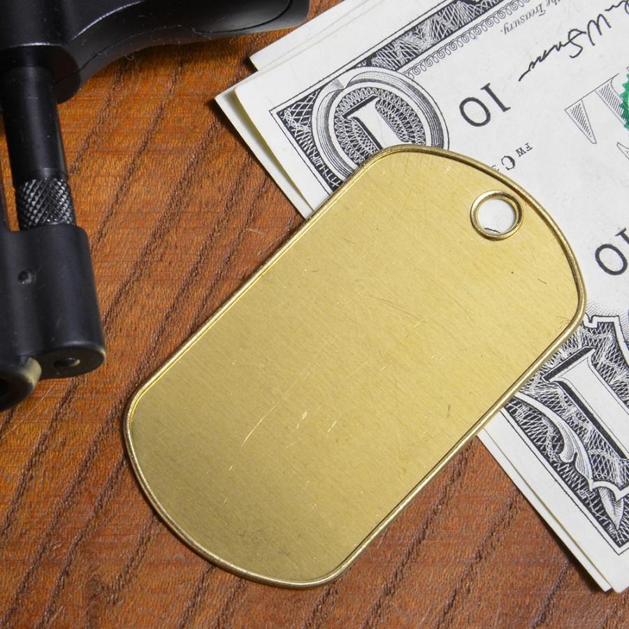 ドッグタグプレート 真鍮 ブラス ドックタグ 認識票 DOG TAG