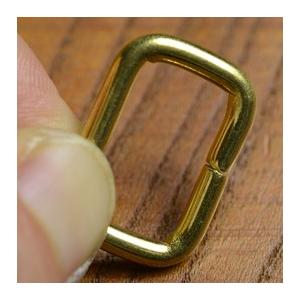 真鍮製 角カン 継ぎ目あり [ 16mm ] ブラス レザークラフト ハンド