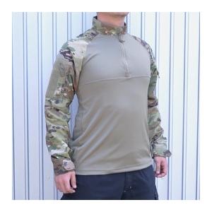 即出荷可 SHELLBACK TACTICAL コンバットシャツ 1/4 ZIP OCP リップストップ生地 SBT-8200-OCP [ Mサイズ ]