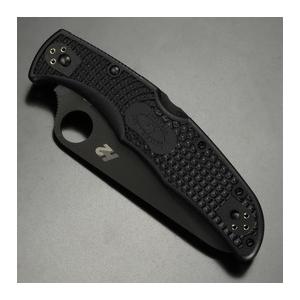 Spyderco オールブラック H-2防錆鋼 パシフィックソルト2 波刃 H Spyderco オールブラック H-2防錆鋼 パシフィックソルト2 波刃 H