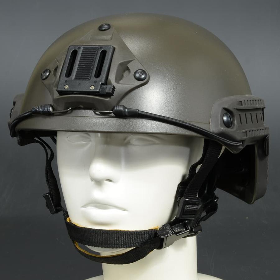 FMA ヘルメット Ballistic 樹脂製 ダイヤル調整 TB1052-MG [ M/Lサイズ