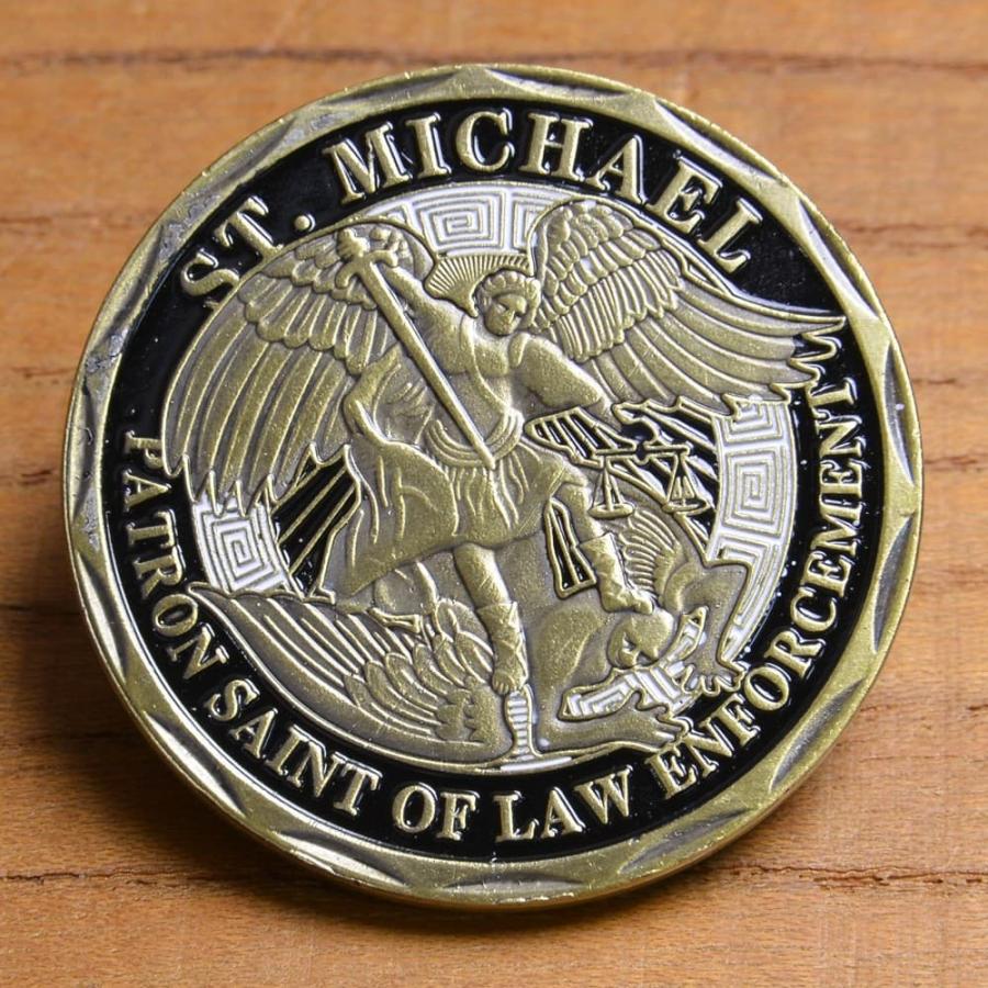 チャレンジコイン 聖ミカエル アメリカ警察 記念メダル [ 大 ] 警察官バッジ セイントミカエル Challenge Coin :  ミリタリーショップ レプマート - 通販 - Yahoo!ショッピング