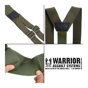 AOSEオリーブドラブ メッシュハーネス モールシステム対応サスペンダー Warrior Assault Systems サスペンダー スリムラインハーネス