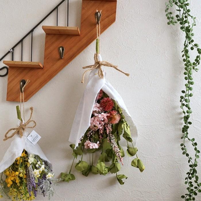 造花 フェイクドライフラワーブーケ ピンクグリーン ｍサイズ 1個 4533 A リネン ブーケ 逆さ 吊るす 装飾 アレンジメント 可愛い インテリア 大人 春 リポーズジョイ 通販 Yahoo ショッピング