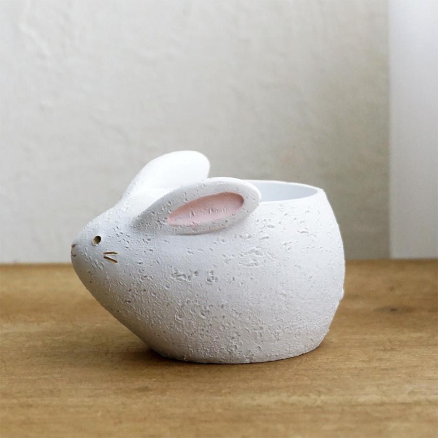ご購入品　リメイク鉢　4号ふっくら丸鉢 レモン畑でお昼寝うさぎさん ご購入品 リメイク鉢 4号ふっくら丸鉢 レモン畑でお昼寝うさぎ