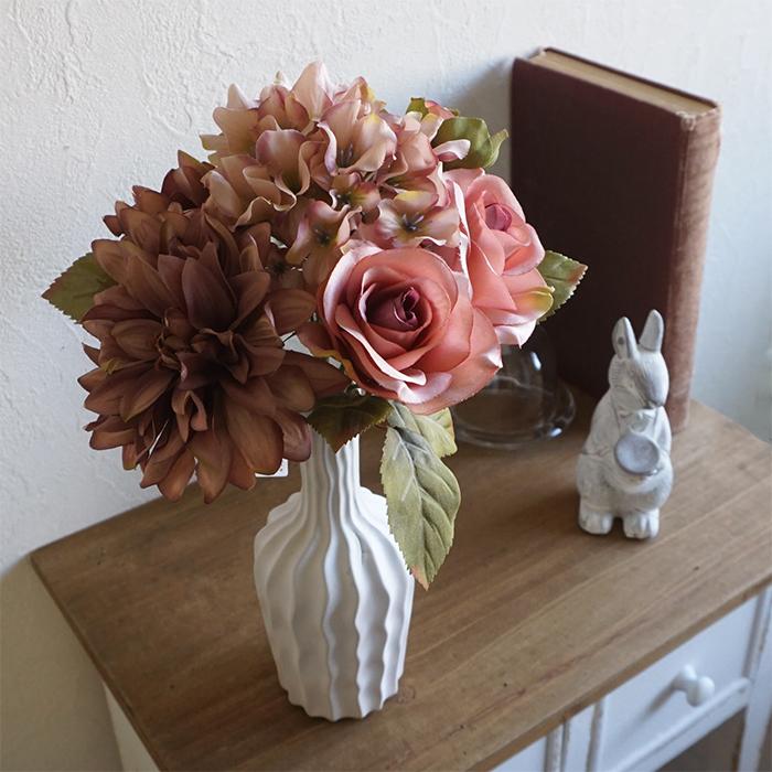 造花 ミックスフラワーブーケ モーブ 1束 A 花束 アンティーク インテリア ディスプレイ 店舗 部屋 飾り 装飾 Asca アスカ A リポーズジョイ 通販 Yahoo ショッピング