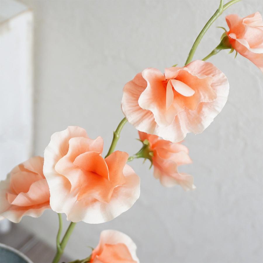 残り1点 造花 スイトピー 1本 インテリア 飾り 装飾 フェイクフラワー