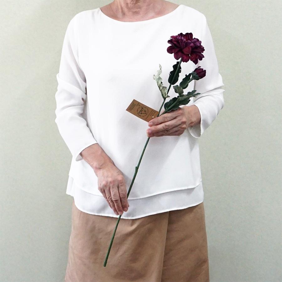 造花 ジニア 1本 花 ドライフラワー風 アンティーク風 インテリア 飾り