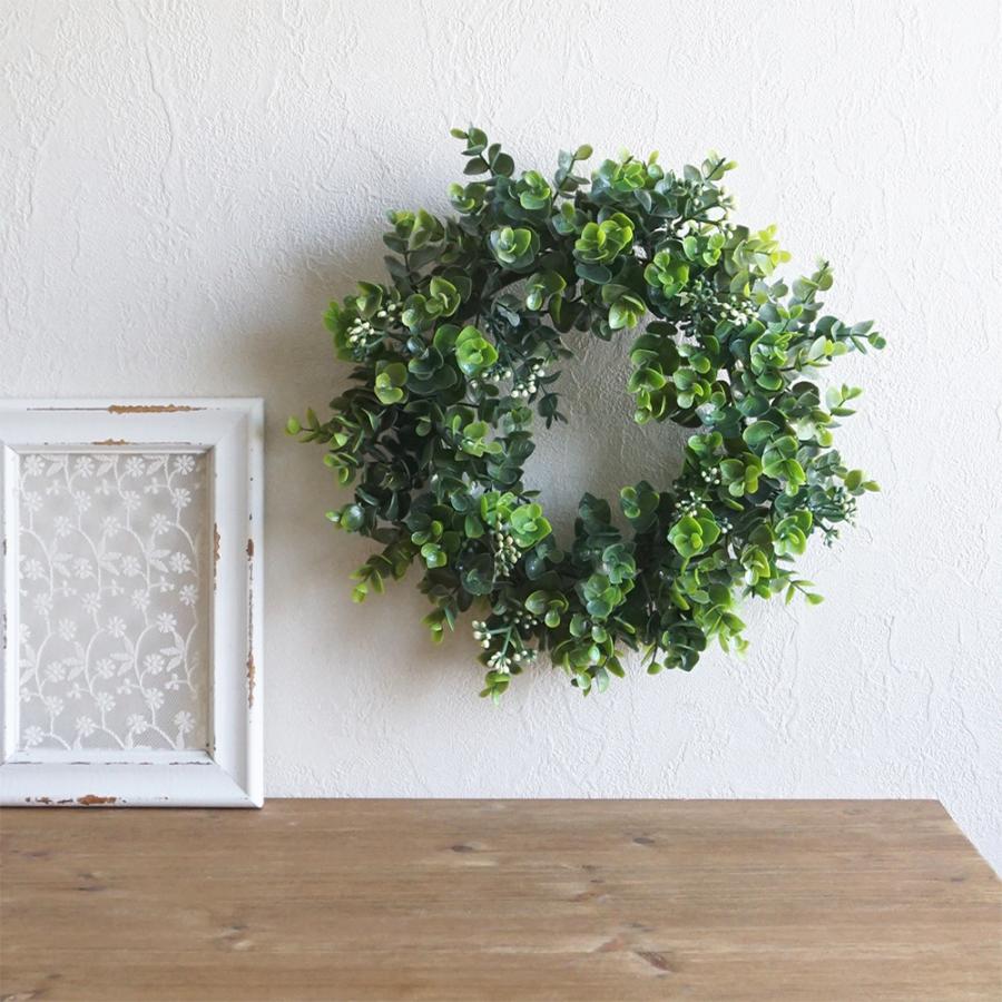 造花 ユーカリのナチュラルリース 直径約28cm 壁飾り インテリア A リポーズジョイ 通販 Yahoo ショッピング