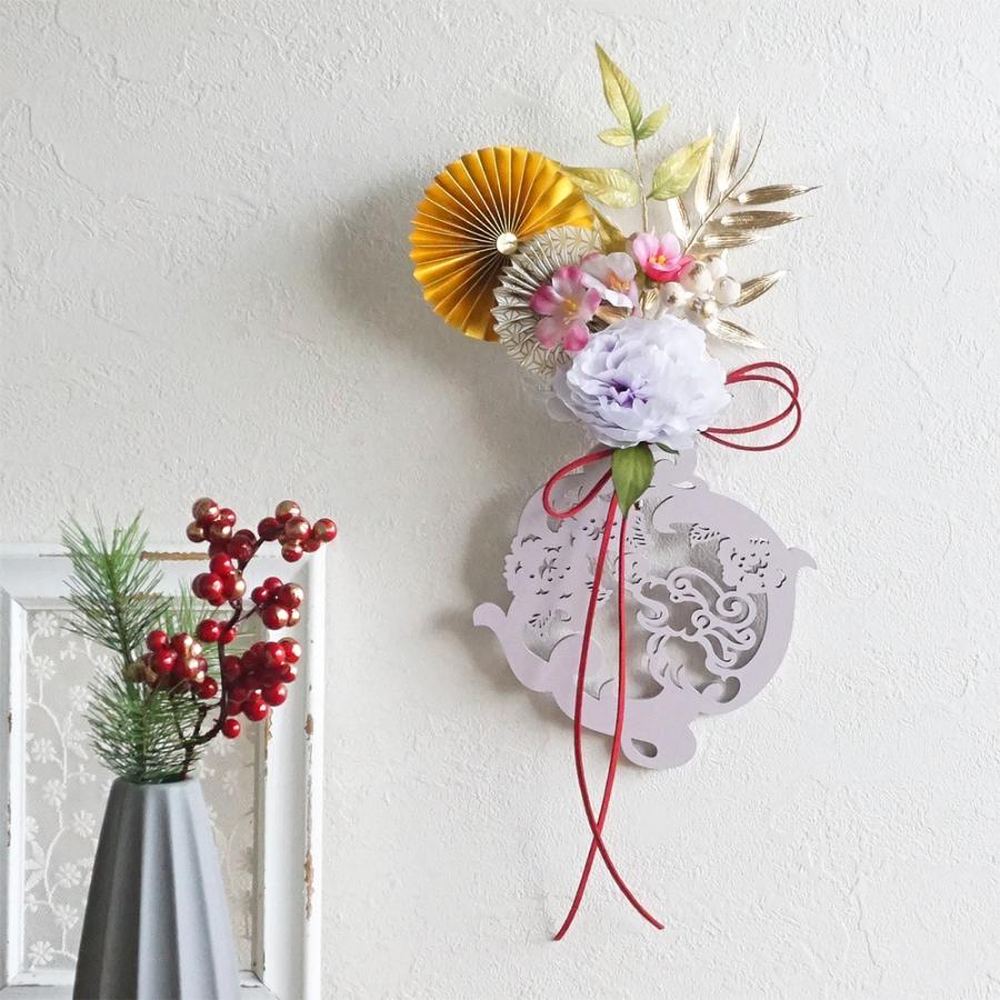 お正月飾り❁壁掛け兼フラワーアレンジメント❁造花 56331f0852f67aae856c09712ecc61
