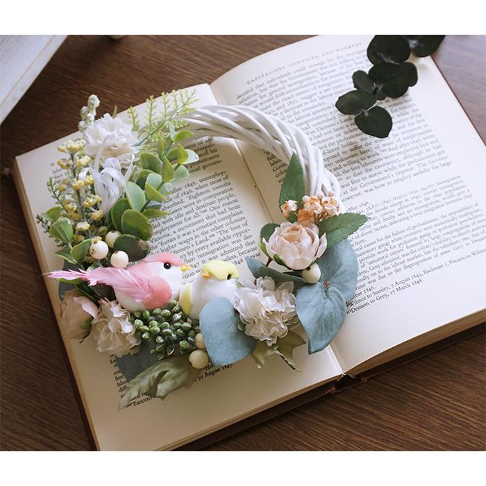 造花 イースター飾り 小鳥のナチュラルミニリース 人工植物 造花 動物 バード 玄関 Birdwreath リポーズジョイ 通販 Yahoo ショッピング
