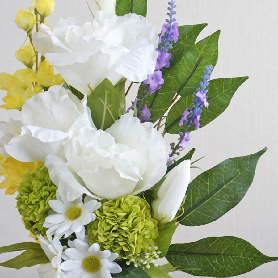 仏花 造花 仏壇用 光触媒加工 トルコキキョウ マム 1束 小サイズ