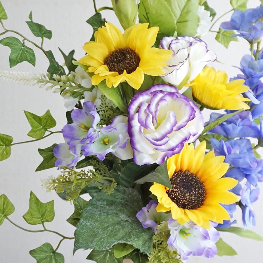 仏花 造花 お墓用 一対 ひまわり ヒマワリ 向日葵 2束 お供え 墓 墓花