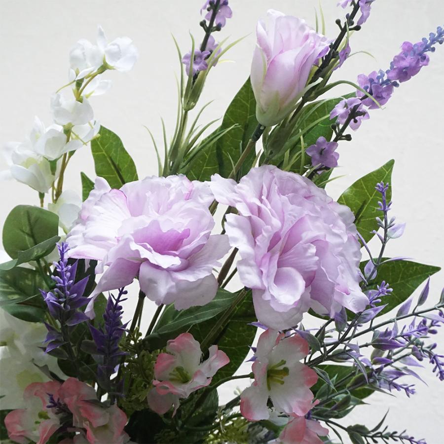仏花 造花 お墓用 一対 ダリア ラベンダー トルコキキョウ 2束 仏花 造花 お墓用 一対 ダリア ラベンダー トルコキキョウ 2束