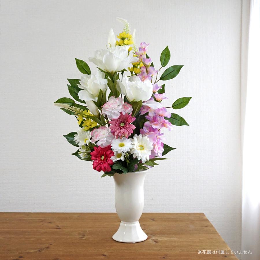 仏花 造花 単品 1束 やさしいピンクの供花 お墓用 お仏壇 お彼岸 お盆
