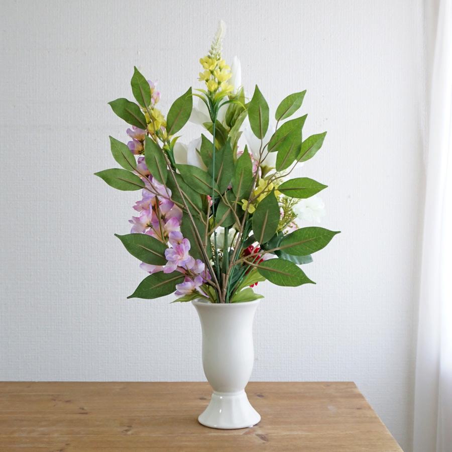 「yuzu6495」　お墓用造花仏花　一対　リアル供花　高品質フラワー 仏花 造花 一対 やさしいピンクの供花 お墓用 お仏壇 お彼岸 お盆