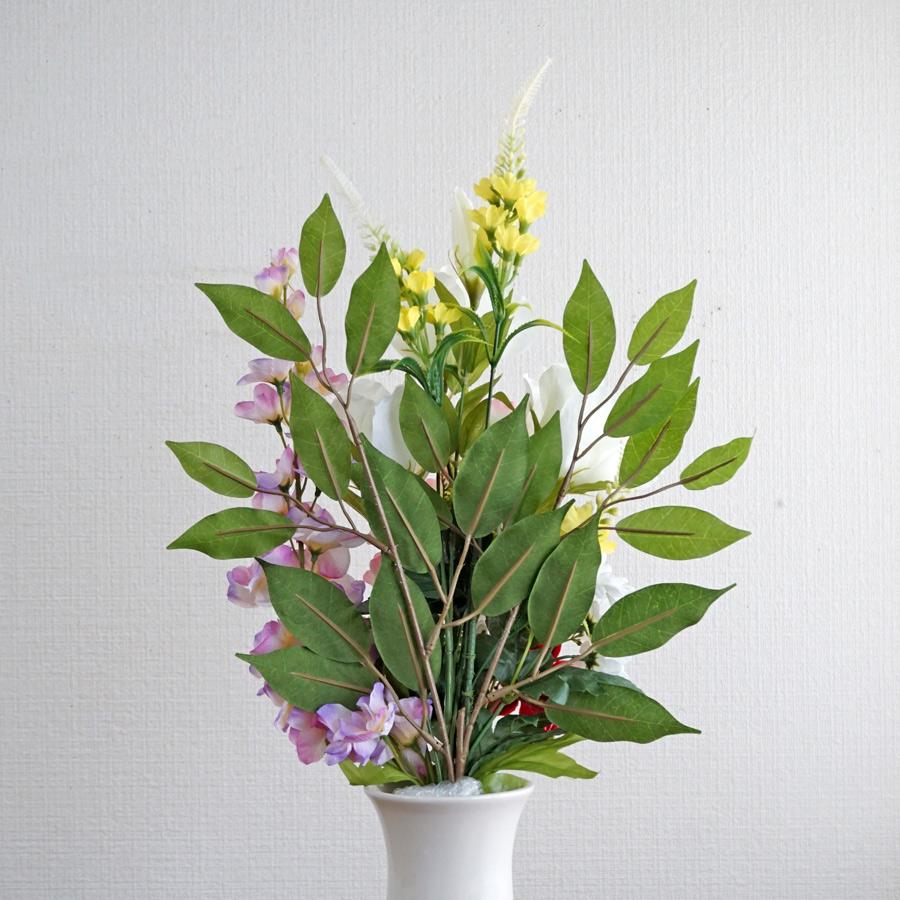 仏花 造花 一対 やさしいピンクの供花 お墓用 お仏壇 お彼岸 お盆