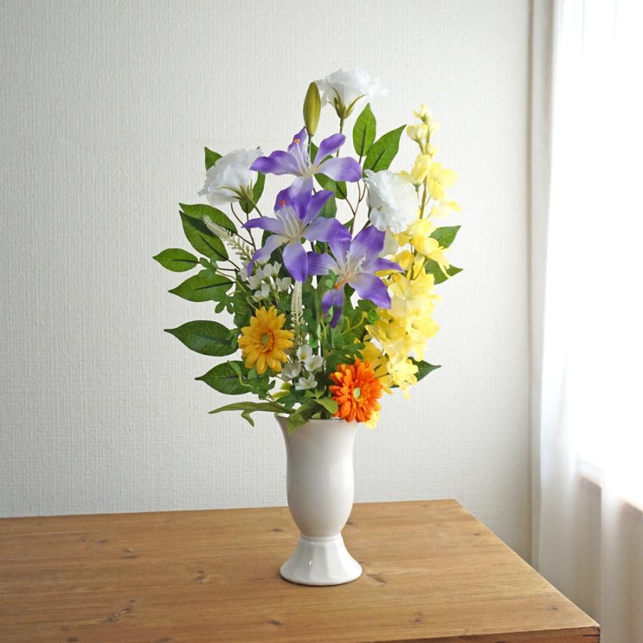 仏花 造花 お墓用 トルコキキョウ ユリ ガーベラ 百合 1束 お供え 墓