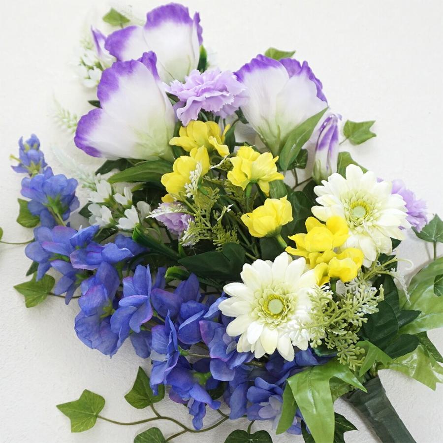 仏花 造花 お墓用 単品 トルコキキョウ カーネーション ガーベラ