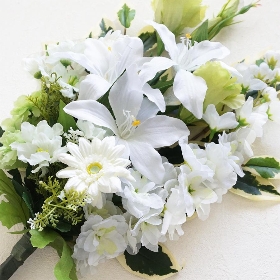 仏花 お墓用 仏壇用 造花 ホワイトグリーン 花束仏花 一対 2束 仏花 お墓用 仏壇用 造花 ホワイトグリーン 花束仏花 一対 2束
