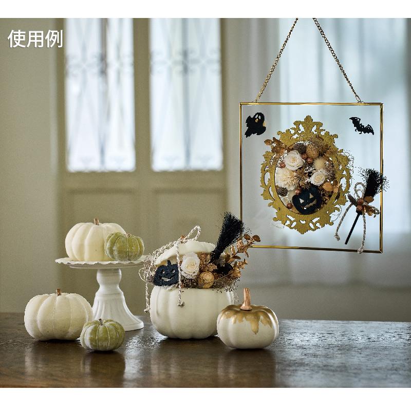 フタ付きパンプキン ホワイト 1個 ハロウィン かぼちゃのアレンジ