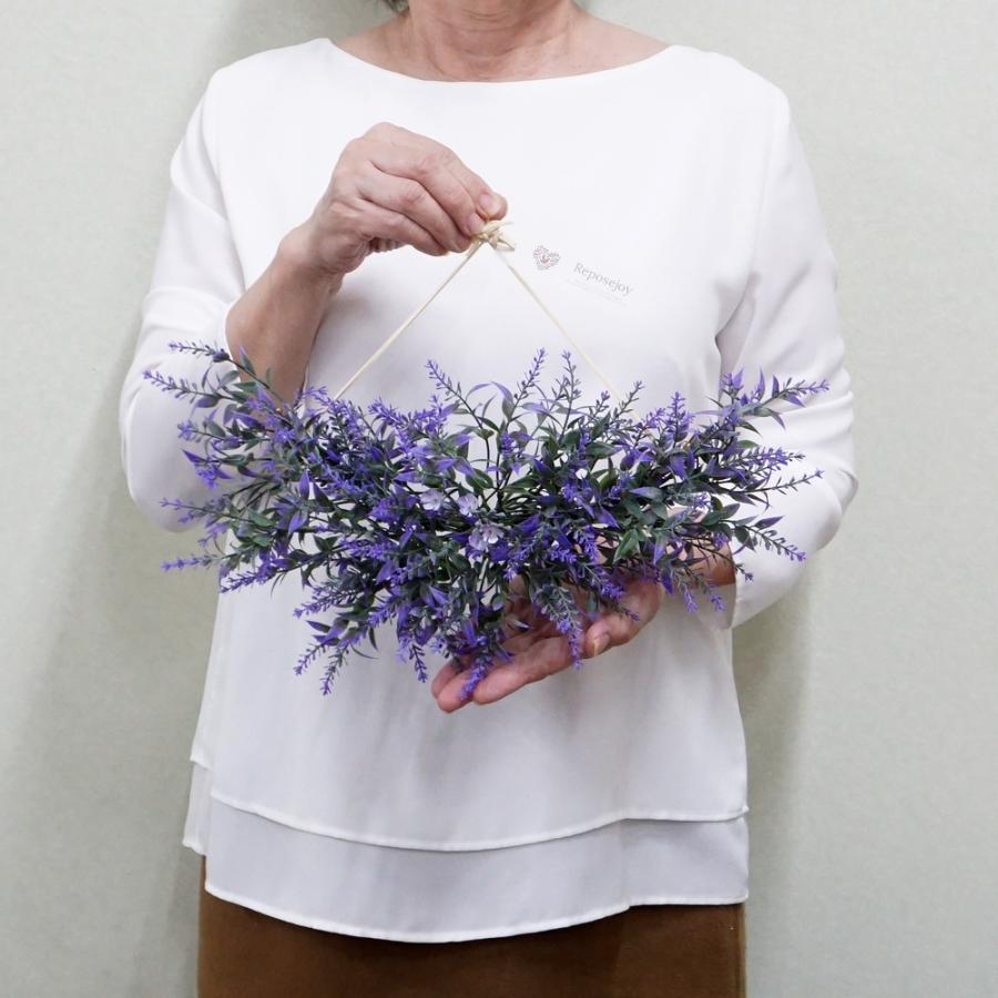 造花 ラベンダー アレンジメント 1個 フェイク インテリア 玄関 壁掛け