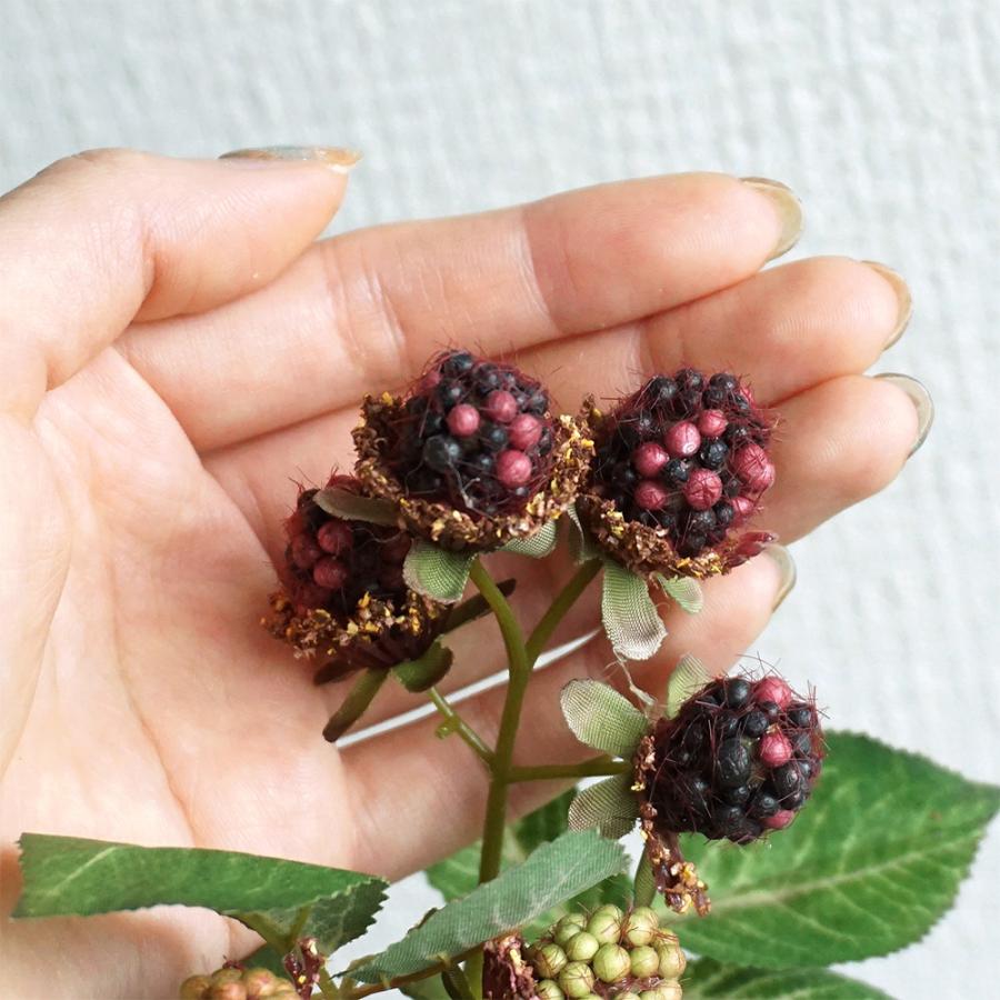 造花 マルベリー 1本 桑の実 クワの実 ベリー 実 枝物 インテリア 飾り