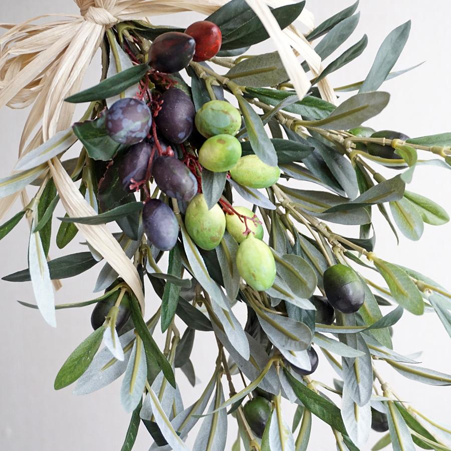 オリーブスワッグ 中サイズ 壁飾り 造花 おしゃれ フェイク