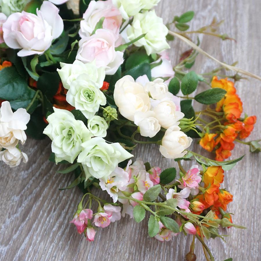 スワッグ 造花 ローズスワッグ 1個 フェイクフラワー バラ 薔薇 吊るす