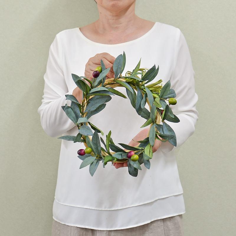 フェイクグリーンのオリーブリース S ミニ 送料無料 北海道 沖縄 離島を除く Wreath2 Olive S リポーズジョイ 通販 Yahoo ショッピング
