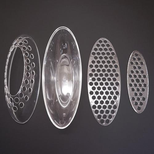 ブラスの縁取りがされた陶製オーバルフラワーベース　新品・未使用　送料無料 フラワーベース 陶器 Deep Breath Flower Vase （ 信楽焼