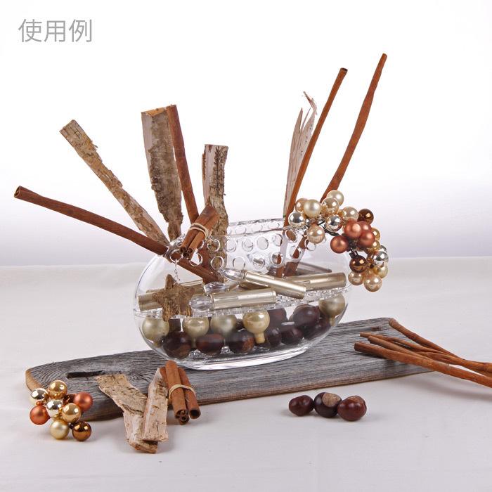 ブラスの縁取りがされた陶製オーバルフラワーベース　新品・未使用　送料無料 フラワーベース 陶器 Deep Breath Flower Vase （ 信楽焼