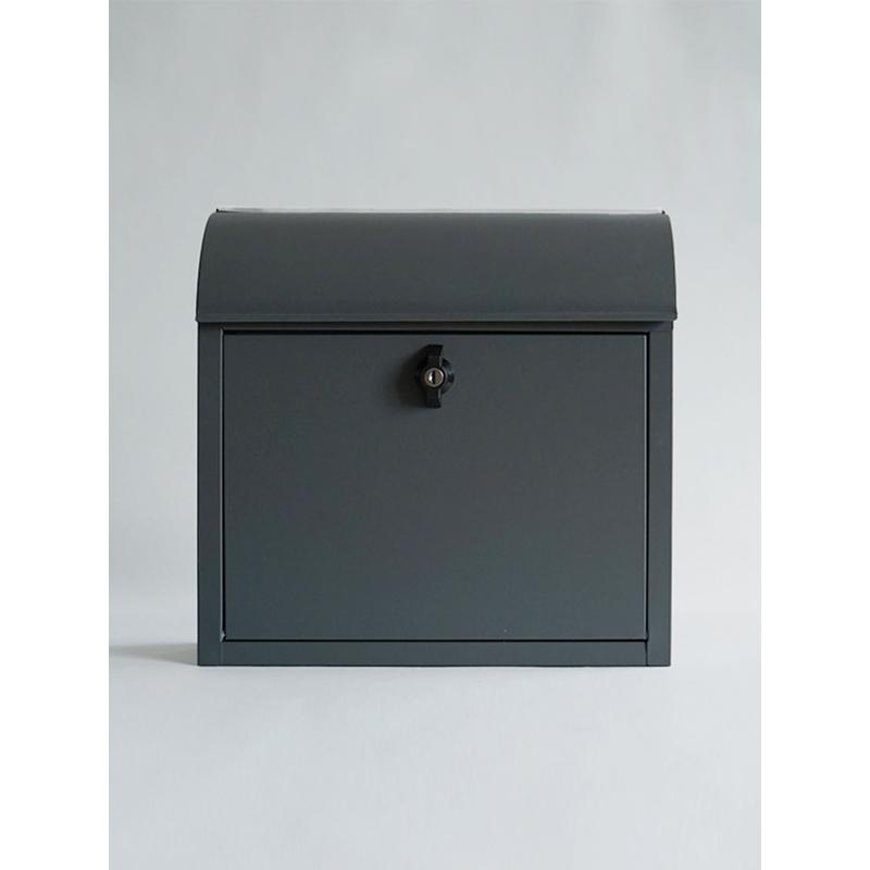 アイアン 郵便ポスト ルーフィングポスト ダークグレー HS3241