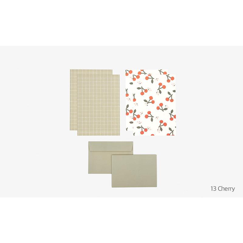 レターセット 便箋 Cherry さくらんぼ letter13 デ レターセット 便箋 Cherry さくらんぼ letter13 デ