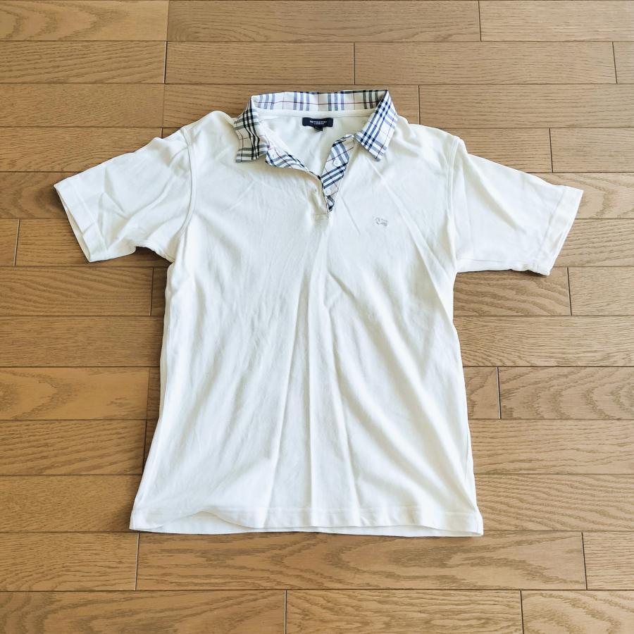 BURBERRY LONDON バーバリー ロンドン 半袖 ポロシャツ L 淡い黄色 