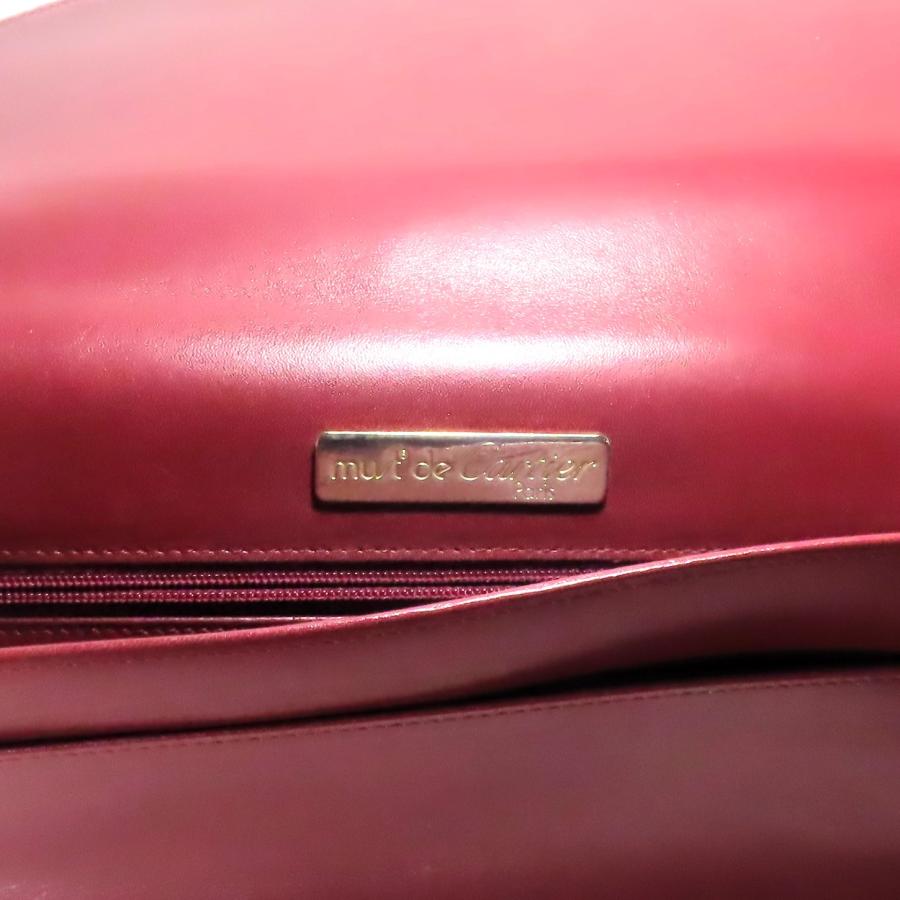 ブランドのギフト Cartier カルティエ クラッチバッグ レッド 16.5×28cm 保存袋