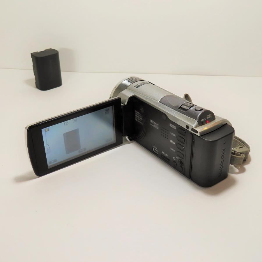 動作確認済 JVC Everio 光学40倍ズーム ハイビジョンデジタルビデオカメラ グレー バGZ-HM33-S :dvc-3