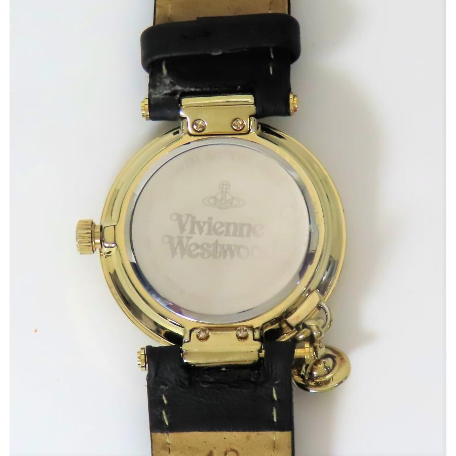美品 稼働品 Vivienne Westwood ビビアンウエストウッド ヴィヴィアンウエストウッド クオーツ レディース 腕時計 VV06BKGD 純正バンド｜reproduct-r4｜07