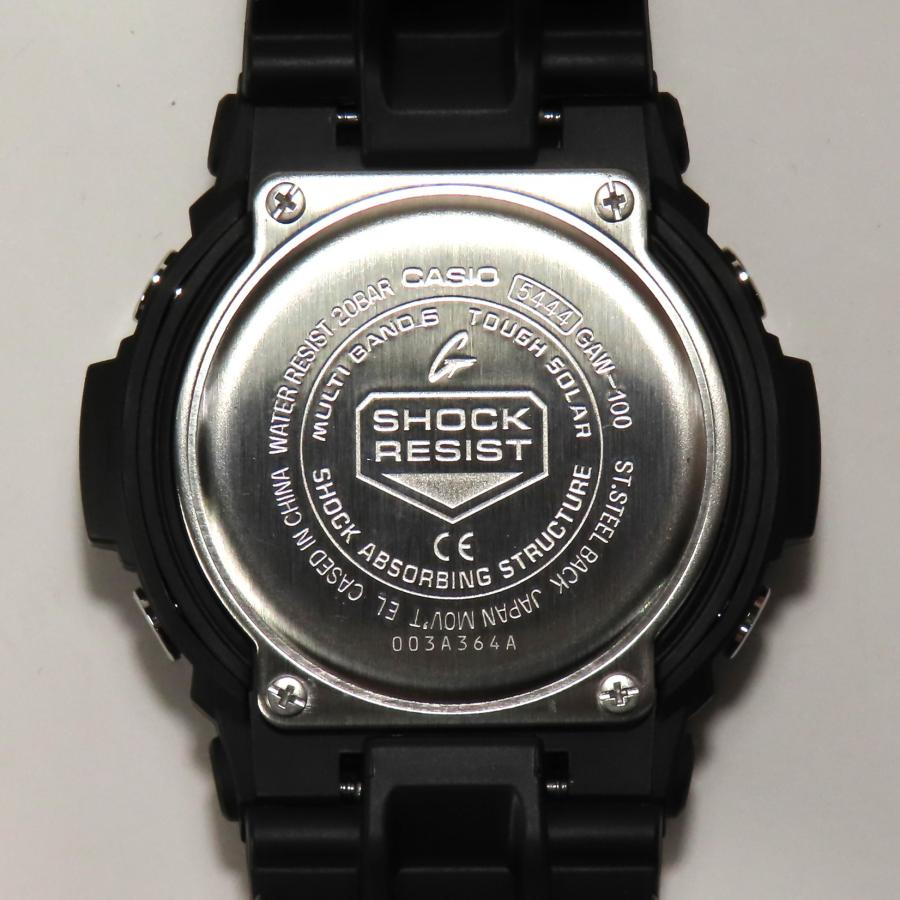 稼働品 美品 CASIO G-SHOCK カシオ ジーショック TOUGH SOLAR 黒 ブラック 腕時計 GAW-100｜reproduct-r4｜02