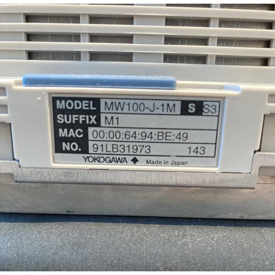 YOKOGAWA MW100 DATA ACQUISITION UNIT 横河 MW100-J-1M データアクイジションユニット : リプロ ...