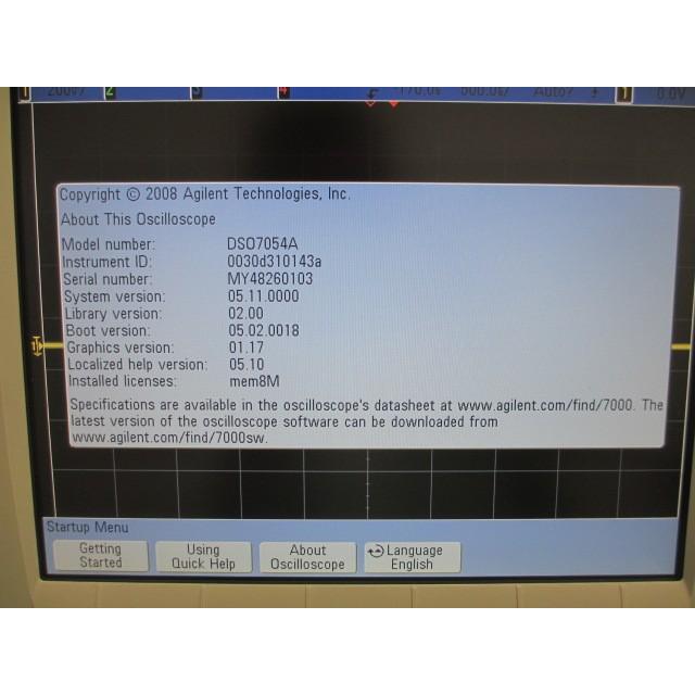 【Agilent】500MHz 4ch Digital Sgnal Oscilloscope DSO7054A｜reprorise｜03