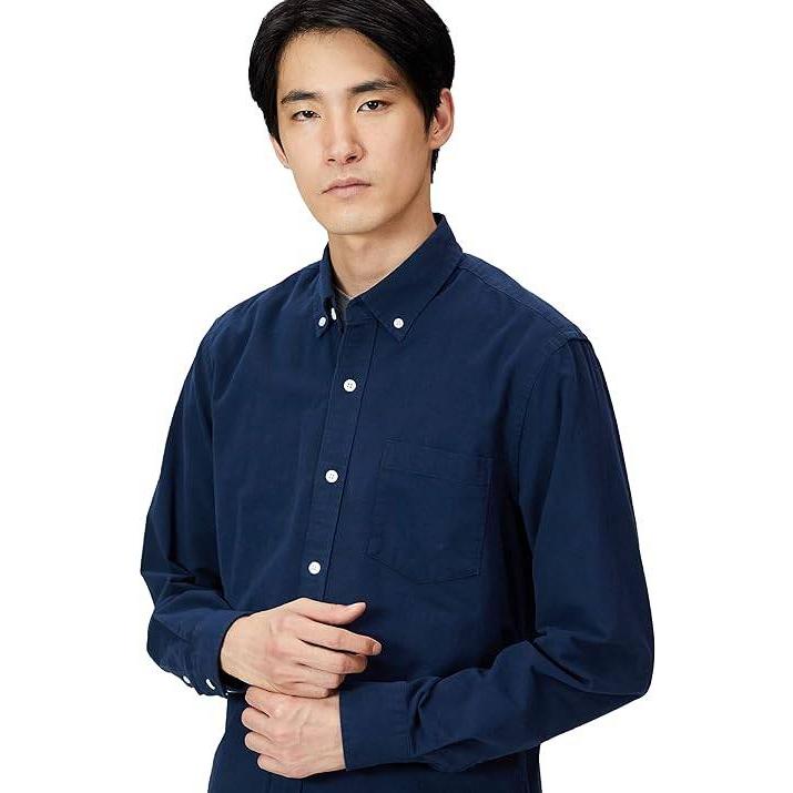 新品■Amazon Essentials オックスフォードシャツ メンズ スリムフィット 長袖 無地 ネイビー XS (日本サイズS相当)｜repros｜03