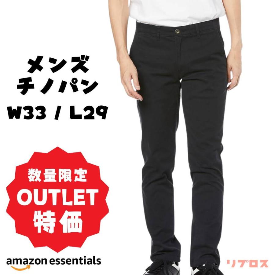 Amazon Essentials チノパン メンズ W33 / L29 スキニーフィット Amazon Essentials チノパン メンズ W33 / L29 スキニーフィット