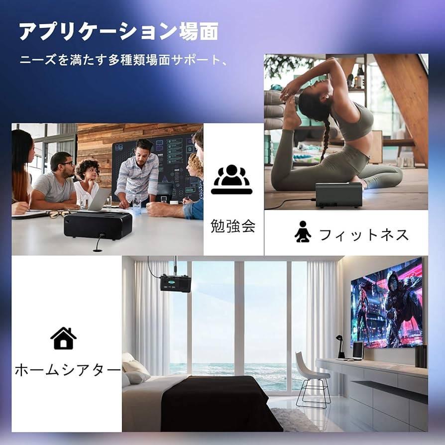 ELEPHAS 小型 プロジェクター W13 家庭用 最大200インチ ELEPHAS 小型 プロジェクター W13 家庭用 最大200インチ