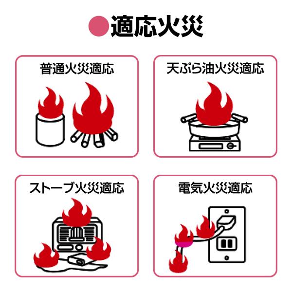 消火器 引取サービス付 HK1-BG リサイクルシール付き ハローキティ住宅用消火器 蓄圧式 強化液 スチール製 初田製作所 ハツタ HATSUTA 初田｜reprosstore｜04