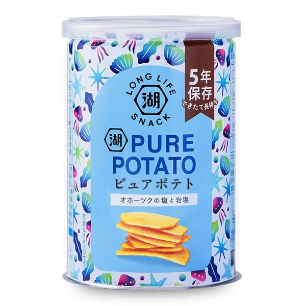 非常食 保存 湖池屋 缶ポテチ一箱6缶入りセットを2箱【計12缶です！】 湖池屋、5年間保存できるポテチ「LONG LIFE SNACK（6缶セット）」発売